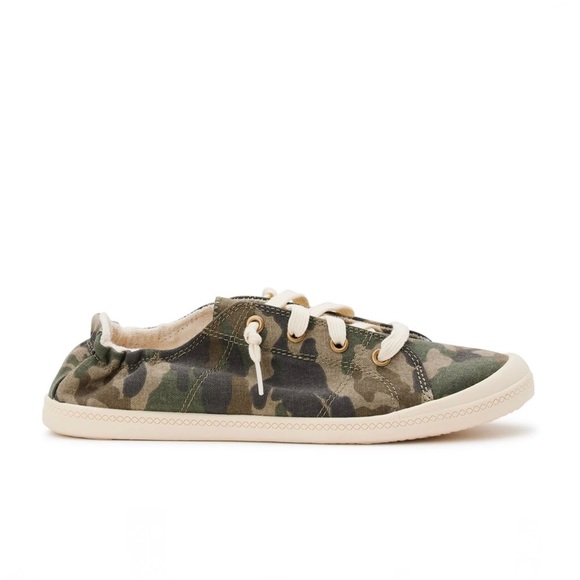 TIME AND TRU Women's Scrunch Back Slip-On Sneaker Size Varies Camo - Picture 2 of 6